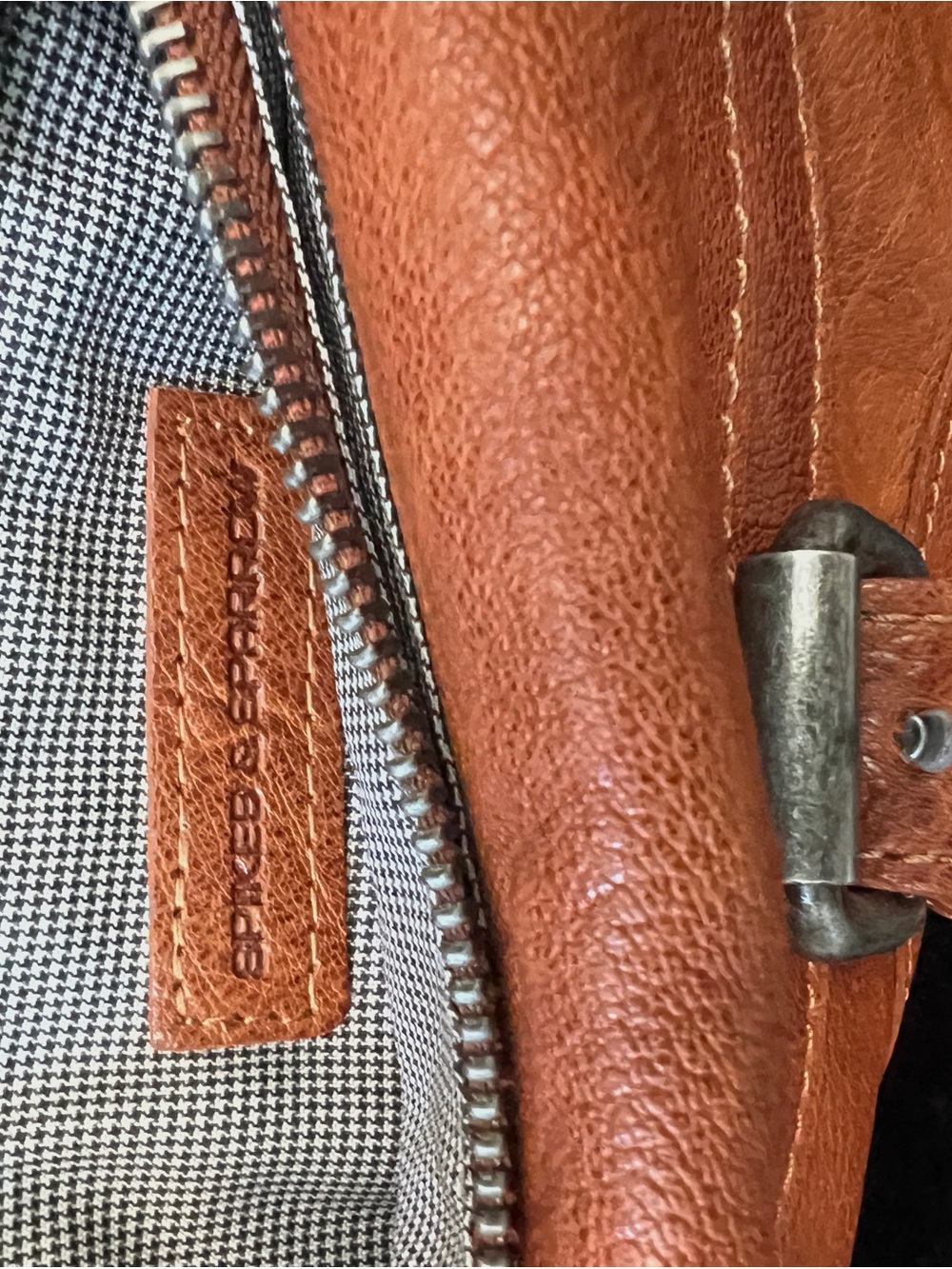 Faux Leather Belt Bag in Cognac Brown - Picture 10 of 10